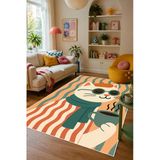 Pinterest Kedi Figürlü Baskılı Kaymaz Yıkanabilir Salon Oturma Odası Mutfak Balkon Halısı Yolluk 100 X 200 Cm Çok Renkli