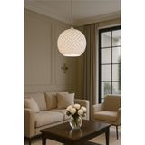 Pinterest Tarzı Beyaz Geometrik Avize – Modern Lüks Salon Aydınl - 1