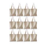 pintiorg Baskısız Ham Bez Çanta Punch 35x40cm 12 Adet PNT-007