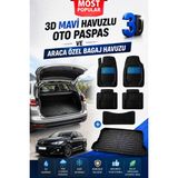 PINUKS Hyundaı Accent Era 2013 3D Model Uyumlu 3D Mavi Oto Paspas+ 3D Bagaj Havuzu Premium Set