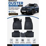 PINUKS Renault Duster E-Tech Full Hybrid 2025 Model Uyumlu 5d Araca Özel Oto Paspas Premium Serisi - Siyah
