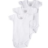 Pinuptex® 3'lü Kısa Kollu Bebek Zıbın Seti 100% Pamuklu Ribana Çıtçıtlı Atlet, Body Zıbın Unisex (3 Adet) (BEYAZ, 3-4 Yaş)