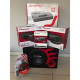 Pioneer Paket Ses Sistemi Tam Takım Jameson Anfi Oval Hoparlör Wofer Teyp Kablo Set