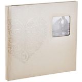 Pioneer Photo Albums Fotoğraf Albümleri MB-10EW Postbound Kabartmalı Suni Deri Çerçeve Kapak Düğün Hafıza Defteri, x 30,48 cm, Kalp