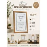 Pionny A4 Ahşap Çerçeve 21x29,7 cm (Açık Kahverengi)