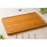 Pionny Bambu Kalın Kesme Tahtası Ve Steak 40X30 Cm
