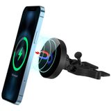 Piosoo 15W Manyetik Kablosuz Araç Şarj Cihazı CD Yuvası iPhone 13/13 Pro/13 Pro Max/13 mini/12/12 Pro/12 Pro Max için, Güçlü Vakumlu Otomatik Hizalama Mag-Safe Araç Montajı, Mag-Safe Kılıflarla Uyumlu