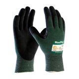 PIP ATG 34 – 8743/L Maxiflex Cut – Siyah Nitril Eldiven, Mikroschaum-kaplamalı el yüzeyi ve parmak – büyük – 12 çift Pro Box