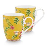 PiP Studio 2'li set fincan büyük La Majorelle | sarı - 350 ml