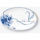 Pip Studio Blue Bird Beyaz Porselen Servis Tabağı 25,5X16,5 cm - Belirtilmemiş