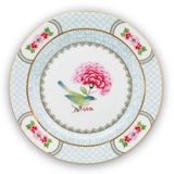 Pip Studio Blushing Birds Beyaz Porselen Pasta Tabağı 17 Cm