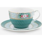 Pip Studio Blushing Birds Mavi Porselen Çay Fincanı 280 ml
