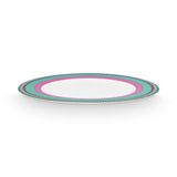 PIP STUDIO Chique 28 CM Pembe Yeşil Çizgili Tabak