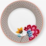 Pip Studio Fantasy Blooming Tales Haki Porselen Kahvaltı Tabağı 23 cm - Sofra Grubu