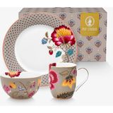 Pip Studio Fantasy Blooming Tales Haki Porselen Tabak Seti 21 Cm - Belirtilmemiş