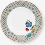 Pip Studio Fantasy Blooming Tales Mavi Porselen Çukur Tabak 21,5 cm - Belirtilmemiş