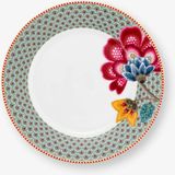 Pip Studio Fantasy Blooming Tales Mavi Porselen Kahvaltı Tabağı 21 cm - Sofra Grubu