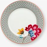 Pip Studio Fantasy Blooming Tales Mavi Porselen Kahvaltı Tabağı 23 cm - Sofra Grubu