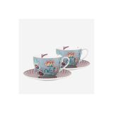 Pip Studio Flower Festival Mavi Porselen Çay Fincan Seti 280 Ml