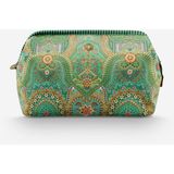 Pip Studio Jabali Yeşil Kadife Makyaj Çantası 30X13.8X20,7 cm