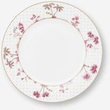 Pip Studio Jolie Beyaz Porselen Yemek Tabağı 26,5 cm - varsayılan değer - Beyaz - Pembe