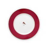 Pip Studio Kırmızı Pasta Tabağı LOVE BİRDS KIRMIZI TABAK 21 CM