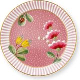 Pip Studio La Majorelle Pembe Porselen Çay Tabağı 9 Cm