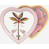 Pip Studio La Majorelle Pembe Porselen Kalpli Tabak Seti 21,5 Cm Modern Desenli