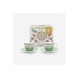 Pip Studio Lily & Lotus Yeşil Porselen Kahve Fincan Seti 120 Ml