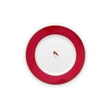 PIP STUDIO Love Birds Collection Kırmızı Porselen 21 cm Kahvaltı Tabağı