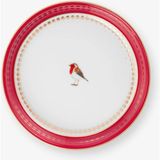 Pip Studio Love Birds Kırmızı Porselen Çay Tabağı 9 cm