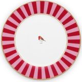 Pip Studio Love Birds Tabak 21 Cm, Kırmızı / Pembe