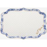 Pip Studio Mavi Beyaz Porselen Tepsi 26 cm - 1 Adet