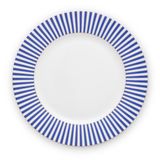 Pip Studio Royal Stripes Mavi Porselen Yemek Tabağı 26,5 cm