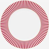 Pip Studio Royal Stripes Pembe Porselen Pasta Tabağı 17 cm Modern Desenli Şıklık