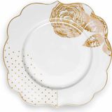 PIP STUDIO Royal White Mavi Beyaz Porselen Pasta Tabağı