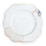 PIP STUDIO Royal White Mavi Beyaz Porselen Yemek Tabağı