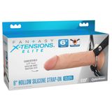 Pipedream Fantasy X-Tensions Elite 6 İnch Hollow Silicone Strap-On