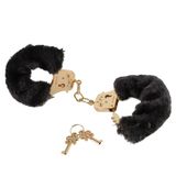 Pipedream Fetish Fantasy Gold Deluxe Furry Cuffs Metal Fetiş Kelepçe