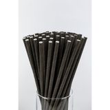 Pipet 6MM X 197MM SİYAH KAĞIT PİPET TEKLİ SARGILI 100 LÜ