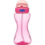 Pipetli Suluk Pembe, 500ML, Çocuklar Için Sağlıklı ve Şık Tasarım - Seçenek 1 - Ahşap - Bej