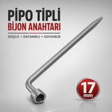 Pipo Tipli Bijon Anahtarı L Tipi 17 Mm Oto Lastik Sökme Takma Lokma Anahtarı Bijon Sökme Aparatı