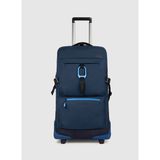 Piquadro Lacivert-Mavi Unisex Çekçekli Kumaş Valiz BV6376C2O