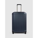 Piquadro Lacivert Unisex Çekçekli Sert Valiz BV6393PQL-Medium