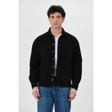 Pique 26EG1005 Erkek Gömlek Çıtçıt Kapamalı Oversize Erkek Gömlek - Siyah - 2XL