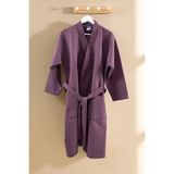 Piquea Kimono Bornoz – %100 Pamuk , Unisex - L - XL - Mor