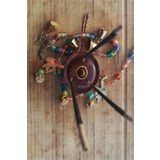 PİRAMİGO Alcanfor Kaanch Ahşap Tütsülük Brülör Konik Ve Tütsü Çubukları Hediyeli Mini Iron Brass
