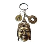 Piramigo Buda Metal Anahtarlık Om Sembolü Çin Şans Parası Guanyin Budha Nepal