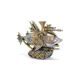 Piramigo Steampunk Balık & Tank Biblo Retro Sanat