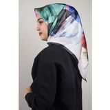 Piramit Desen-57 Renk-01 Luxer Desenli Rayon Eşarp
